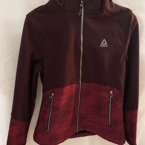 Reebok Maroon and Crimson Full-Zip Jacket